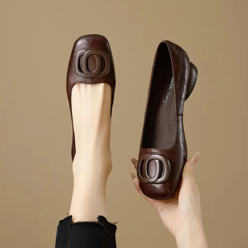 Slingback Pumps Women - French Style Women Shoes Pumps Leather