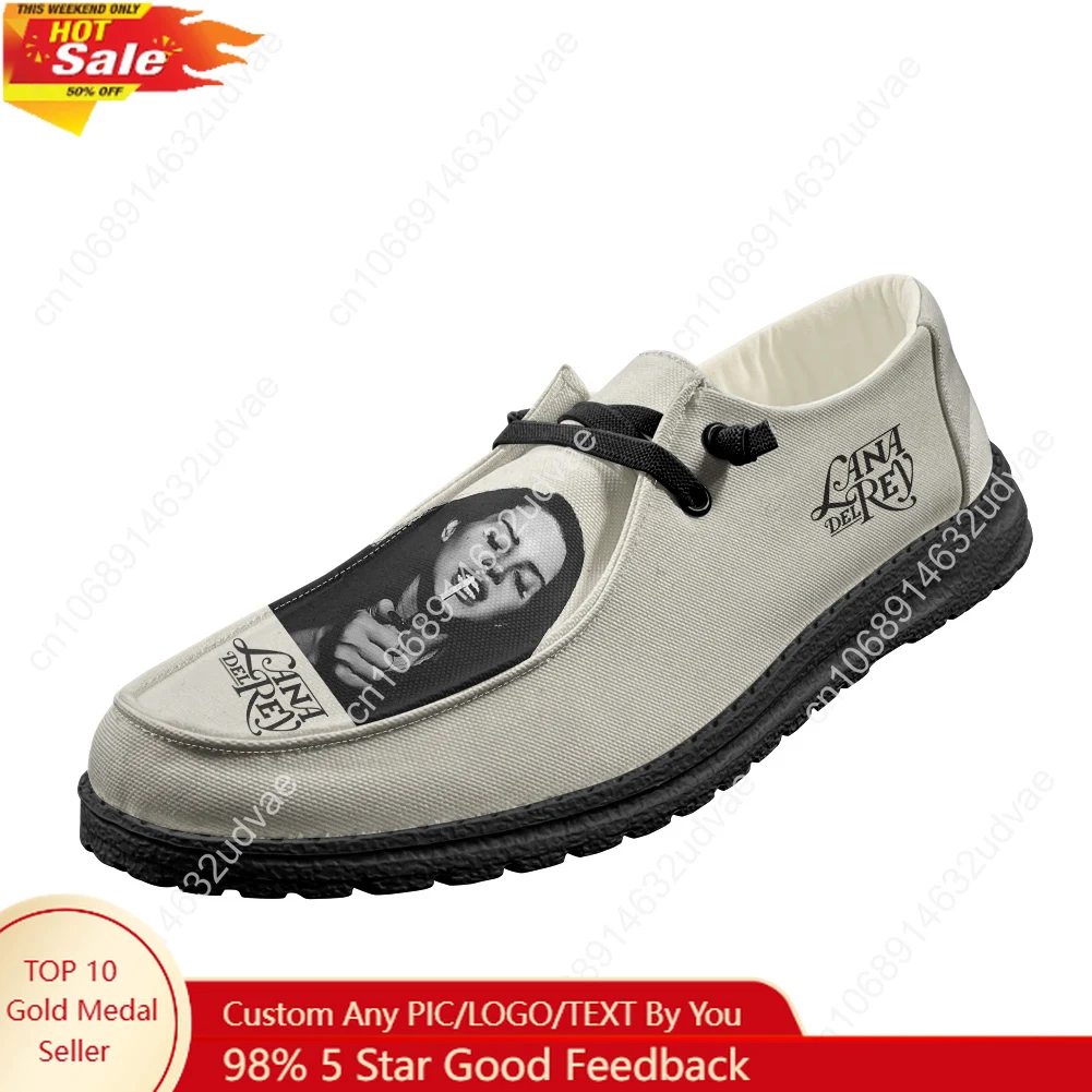 Women'S Shoes Loafers Black - Lana Del Rey Singer Loafers Men