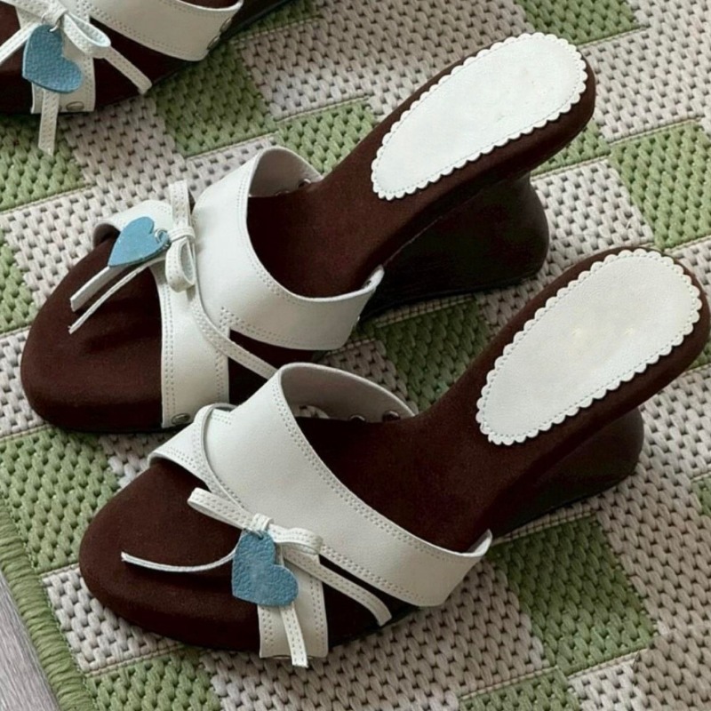 Women's Heart Bow Wedge Heel S - Women Shoes Us To Eu recension och pris