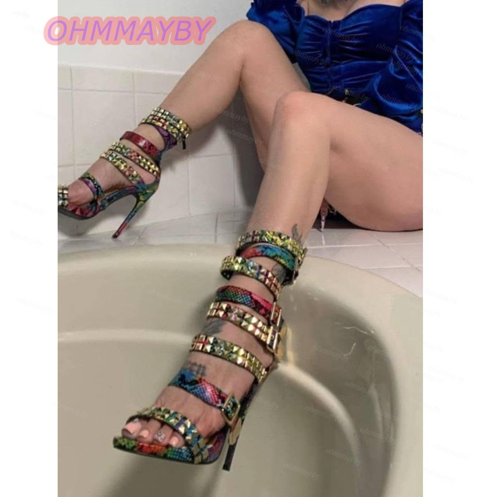 Women Multicolor Snake Print S - Women Shoes Us To Eu recension och pris