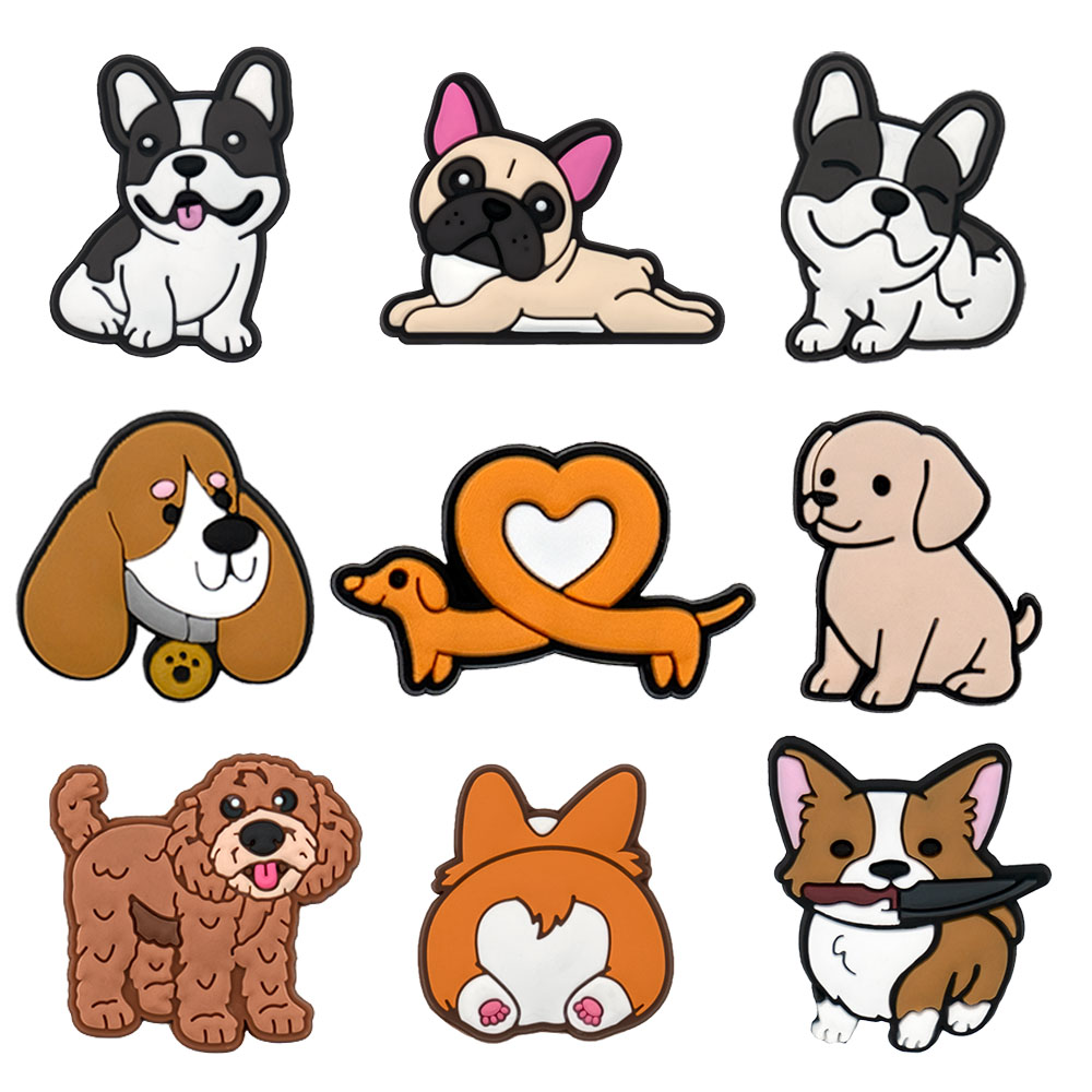 1/9pcs Cute Dog PVC Shoe Charm - Women'S Shoes Hush Puppies recension och pris