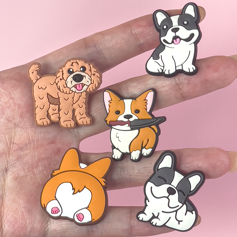 1/9pcs Cute Dog PVC Shoe Charm - Women'S Shoes Hush Puppies recension och pris