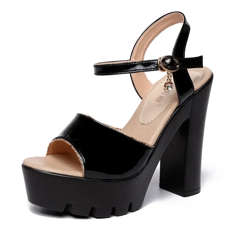 10cm 13cm Small Size 32-43 Thi - Block Heel Ankle Boots recension och pris