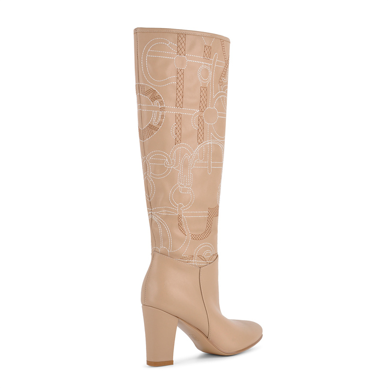 Onlymaker Apricot Embroidery K - Block Heel Ankle Boots recension och pris