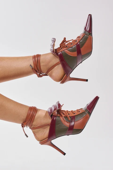 2026 New Women Retro Color Blo - Block Heel Ankle Boots recension och pris