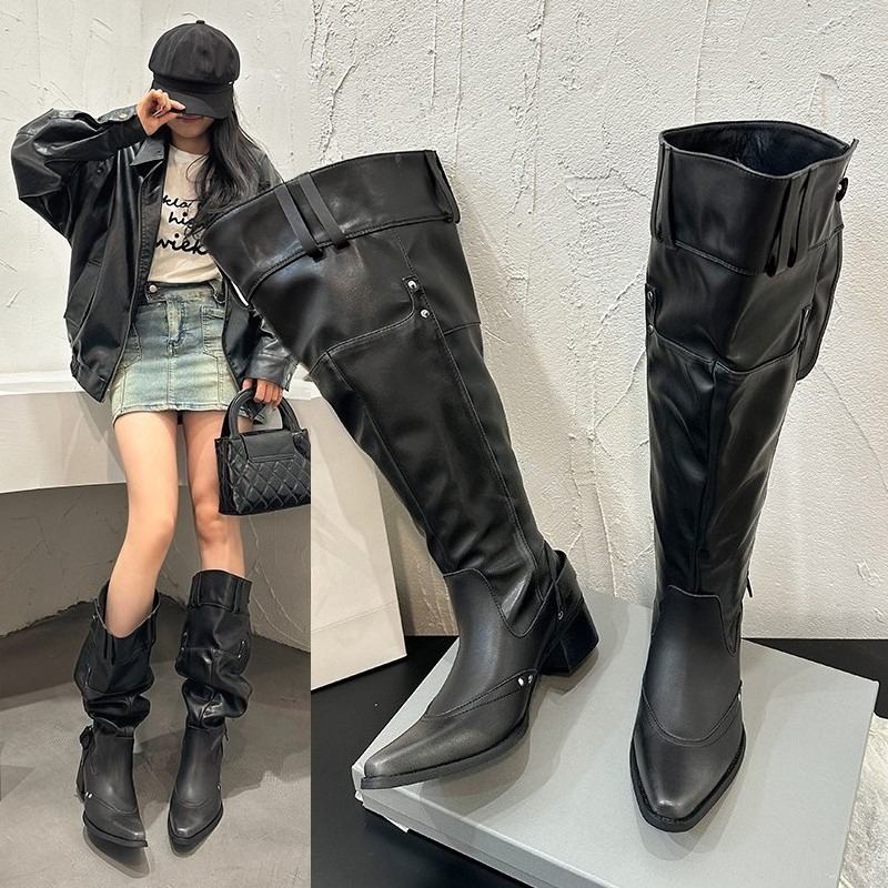 Wrapped Single Boots for Women - Block Heel Ankle Boots recension och pris