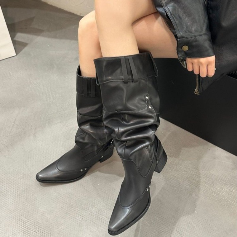 Wrapped Single Boots for Women - Block Heel Ankle Boots recension och pris