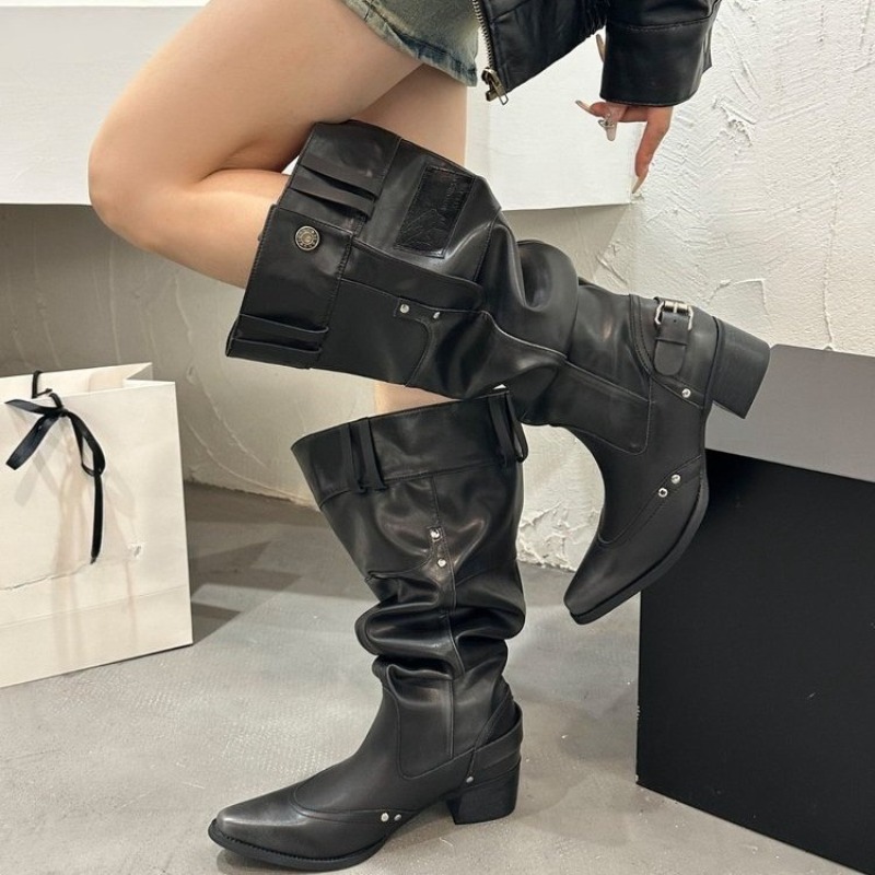 Wrapped Single Boots for Women - Block Heel Ankle Boots recension och pris