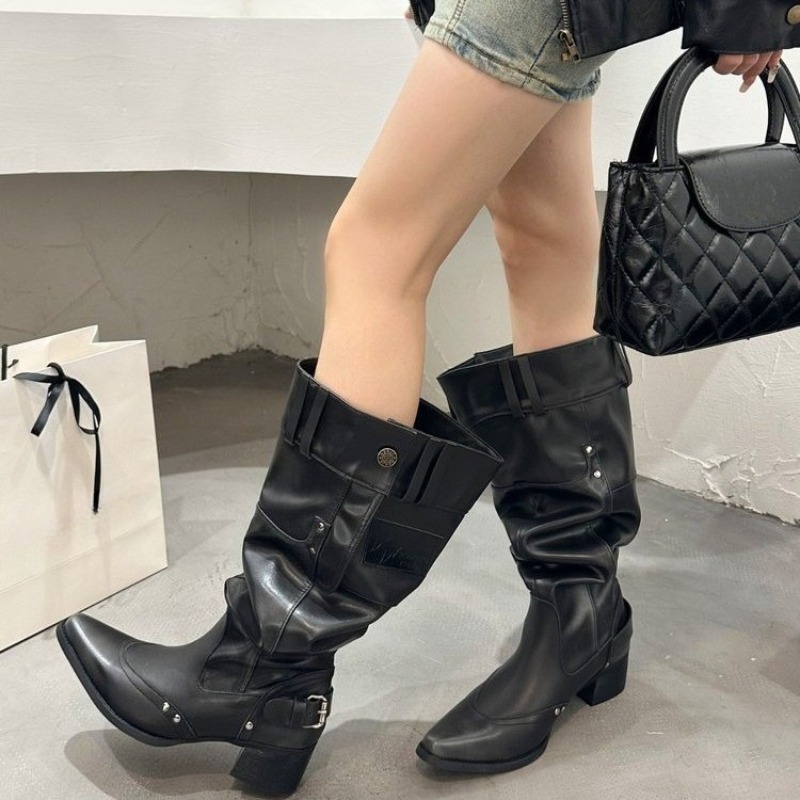 Wrapped Single Boots for Women - Block Heel Ankle Boots recension och pris
