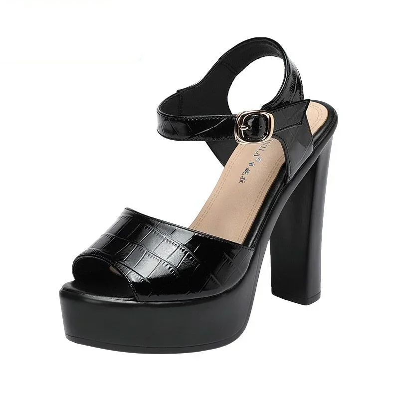 10cm 13cm Fashion Genuine Leat - Block Heel Ankle Boots recension och pris