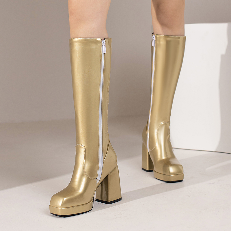 Green Winter Women Platform Kn - Block Heel Ankle Boots recension och pris