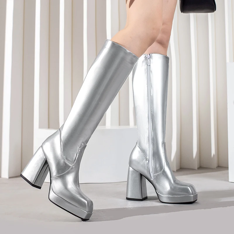 Green Winter Women Platform Kn - Block Heel Ankle Boots recension och pris