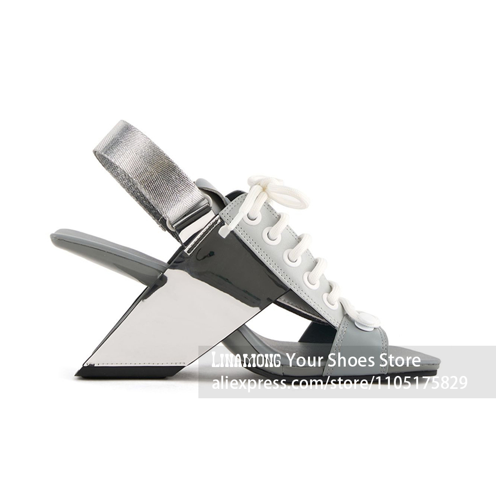 Geometric Block Asymmetrical H - Block Heel Ankle Boots recension och pris