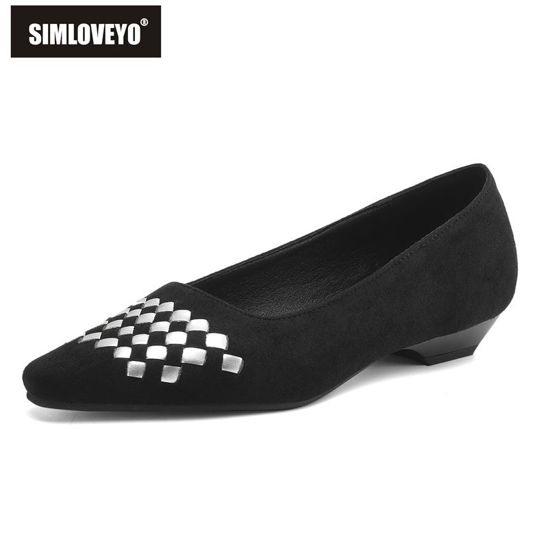 SIMLOVEYO 2026 New Flock Suede - Women'S Shoes Extended Sizes recension och pris