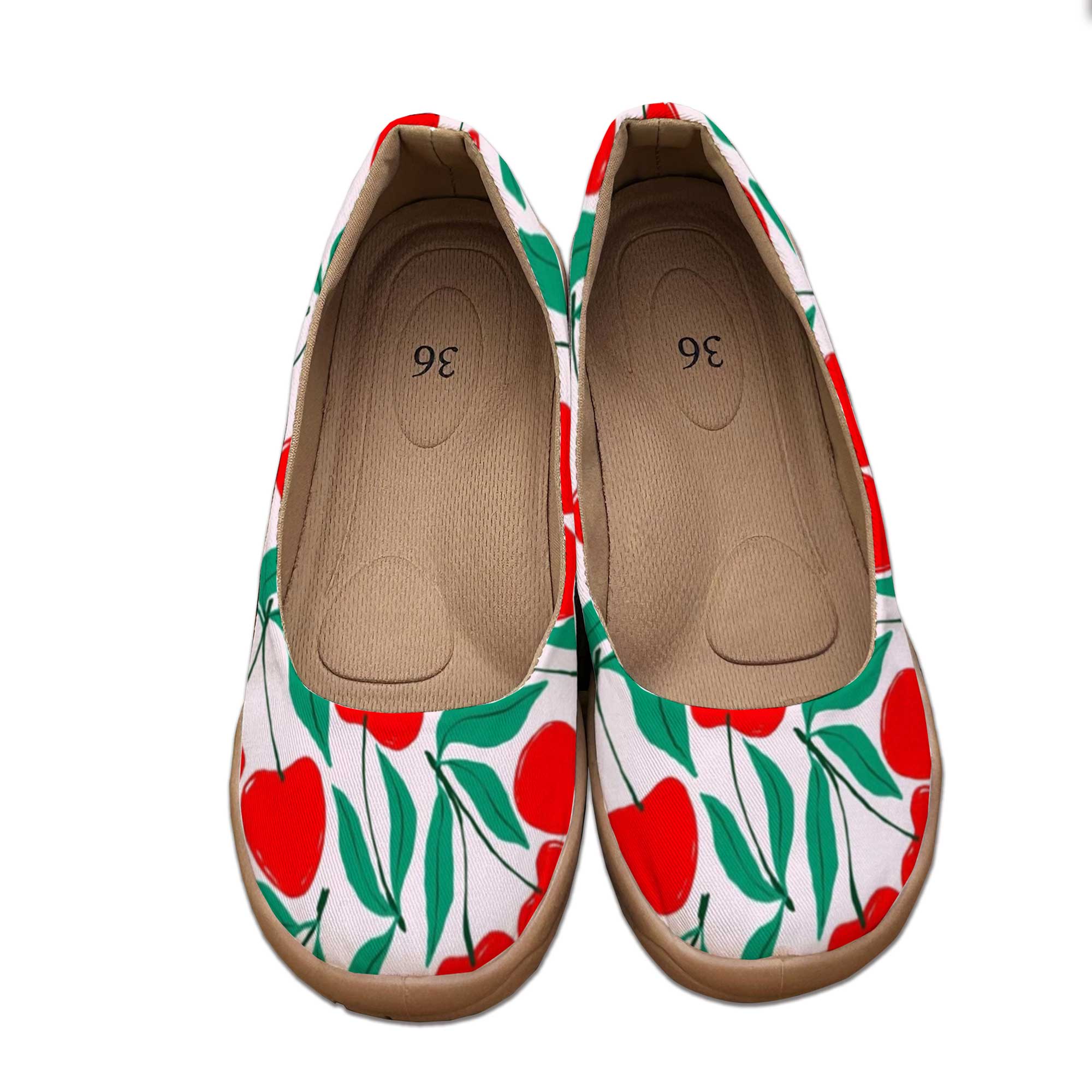 Sweet Cherry-Colored Wide-Fit  - Women'S Shoes For Wide Feet recension och pris