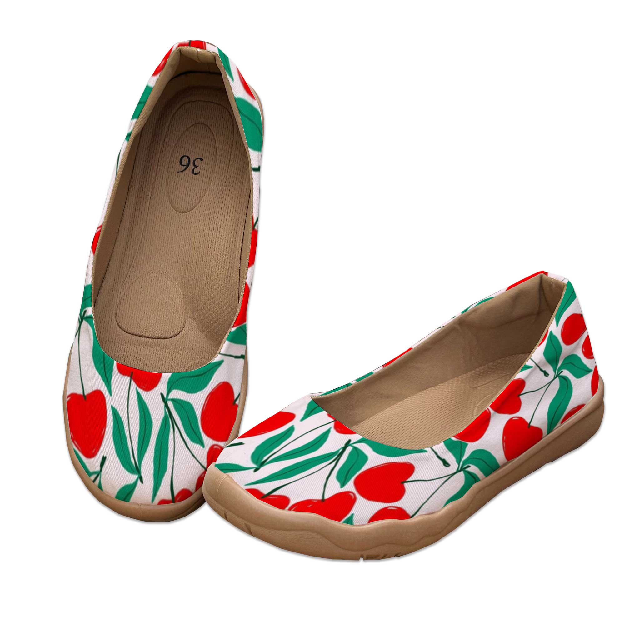 Sweet Cherry-Colored Wide-Fit  - Women'S Shoes For Wide Feet recension och pris